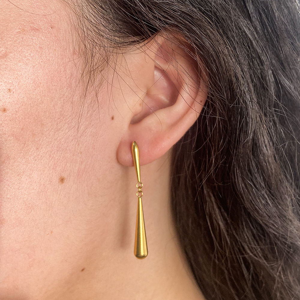 Water Drop Style Earrings | 18K Gold Plated