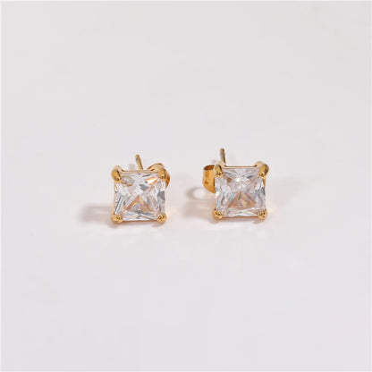 Simple Cubic Zirconia Earrings