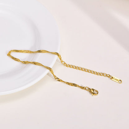Curly Chain Bracelet | 18K Gold Plated