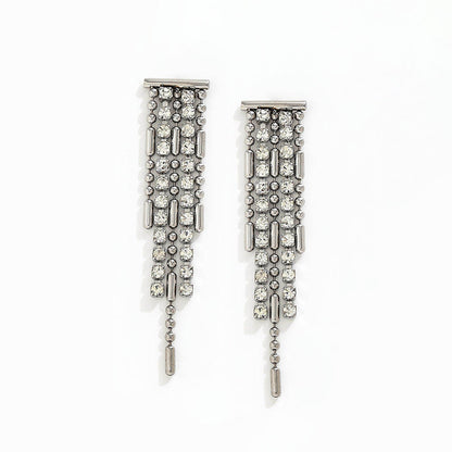 Bead Curtains Tassel Earrings | 18K Gold Plated
