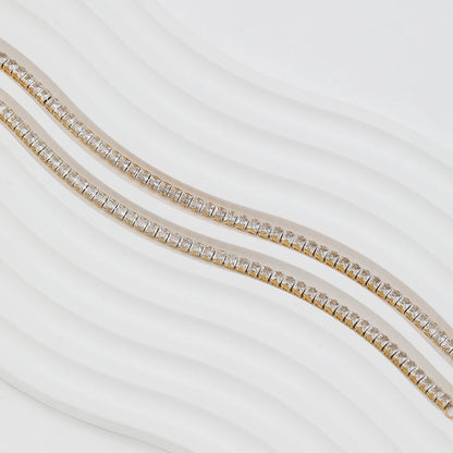 Tennis Cubic Zirconia 18K Gold Plated Set