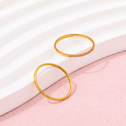 Super Fine CZ Ring | 18K Gold Plated