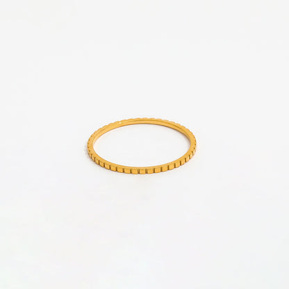 Dainty Gear Shape Ring | 18K Gold Plated