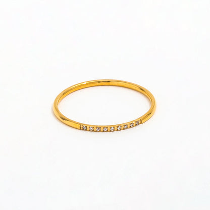 Super Fine CZ Ring | 18K Gold Plated