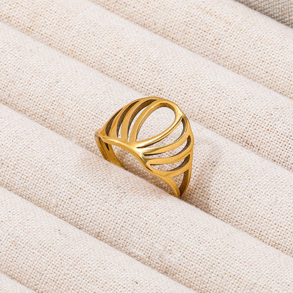 Crown Chunky Band Ring | 18K Gold Plated