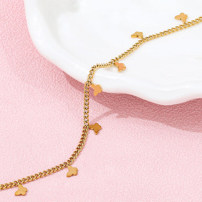 Dainty Butterfly Anklet | 18K Gold Plated