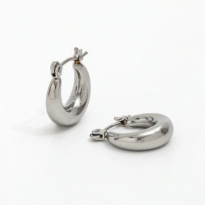 Simple Hoop Earrings | 18K Gold Plated