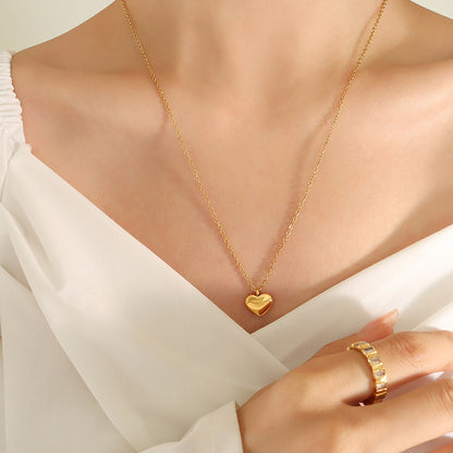 Heart Pendant Necklace | 18K Gold Plated
