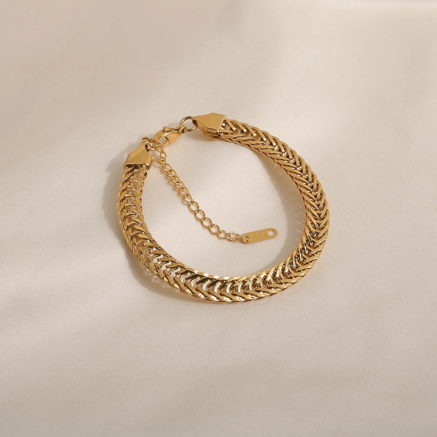 Chunky Knit Style Necklace and Bracelet