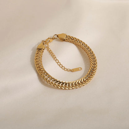 Chunky Knit Style Necklace and Bracelet