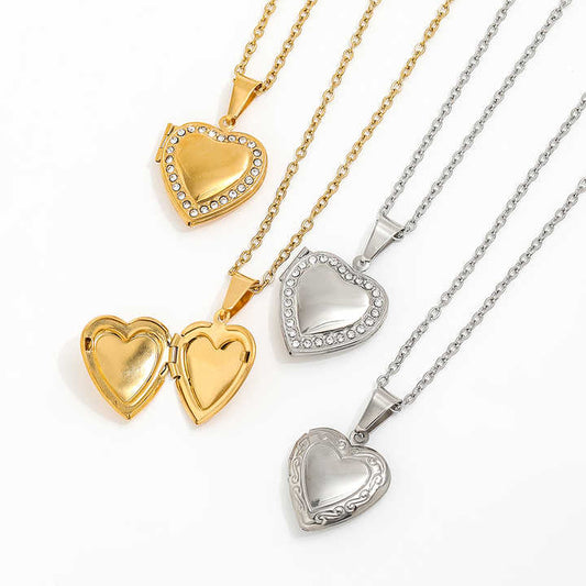 Heart Locket Necklace | 18K Gold Plated