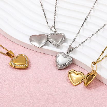 Heart Locket Necklace | 18K Gold Plated