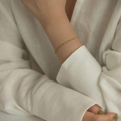 Good Luck Paved Bracelet | 18K Gold Plated