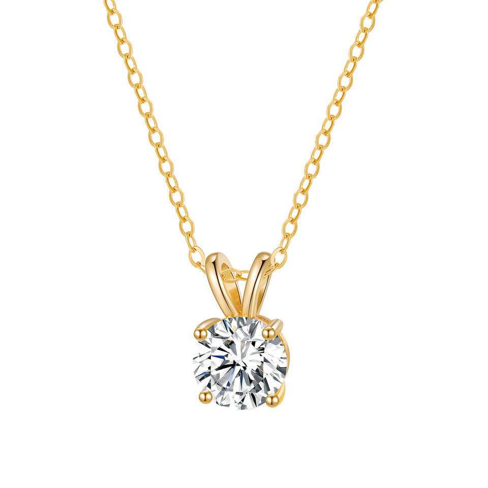 Cubic Zirconia Necklace Stainless Steel