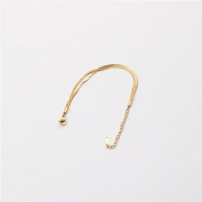 Multi-layered 18K Gold Plated Chain Bracelet