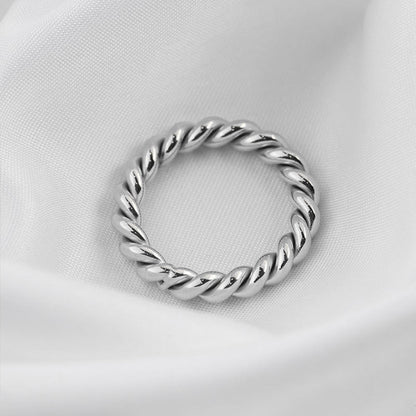 Infinity 18K Gold Plated Twisted Ring