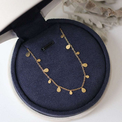 Dainty Choker 18K Gold Plated Charm Necklace