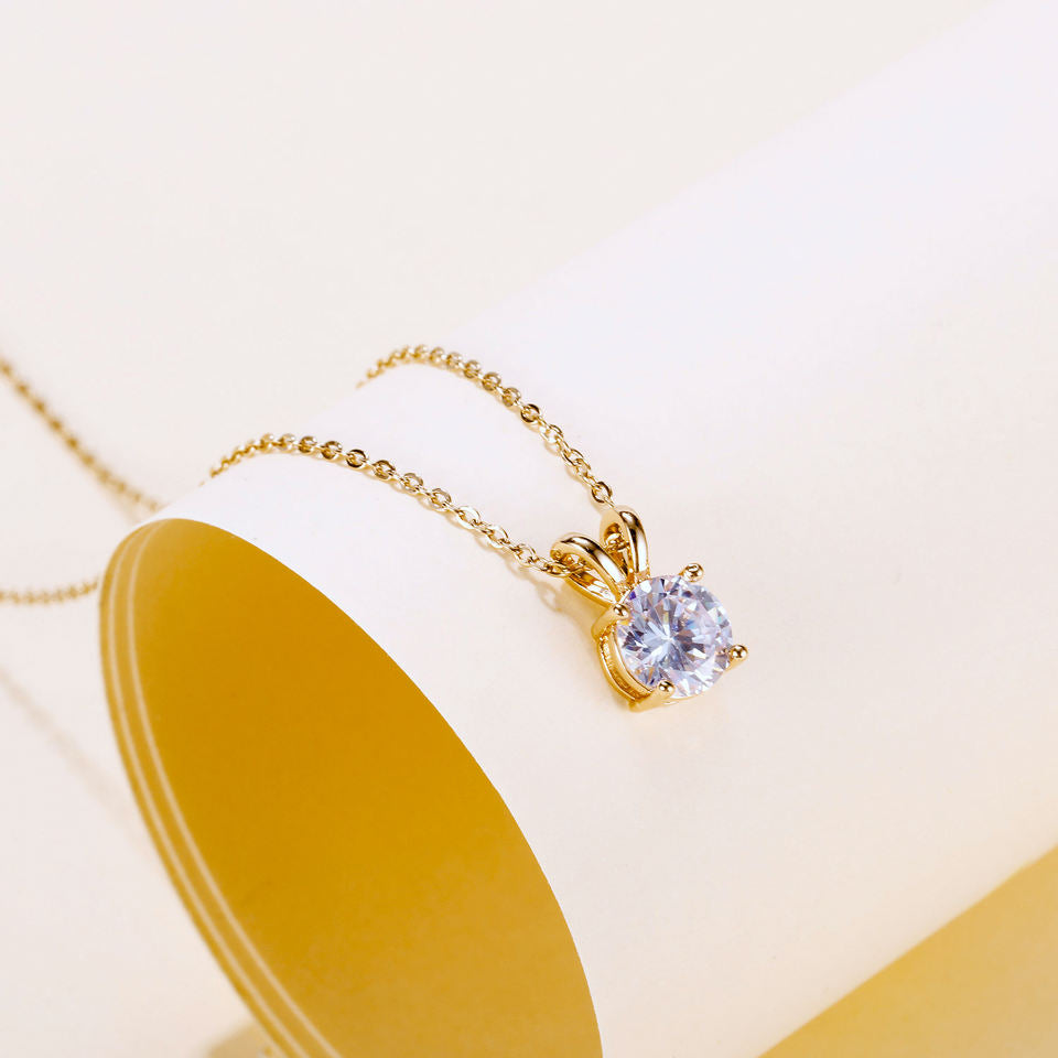 Cubic Zirconia Necklace Stainless Steel