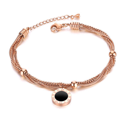 Multi-layer Roman Numerals Chain Bracelet