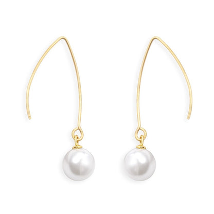 Pearl Drop 18K Gold Plated Earrings