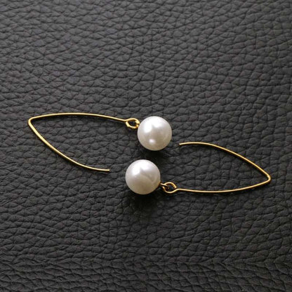 Pearl Drop 18K Gold Plated Earrings